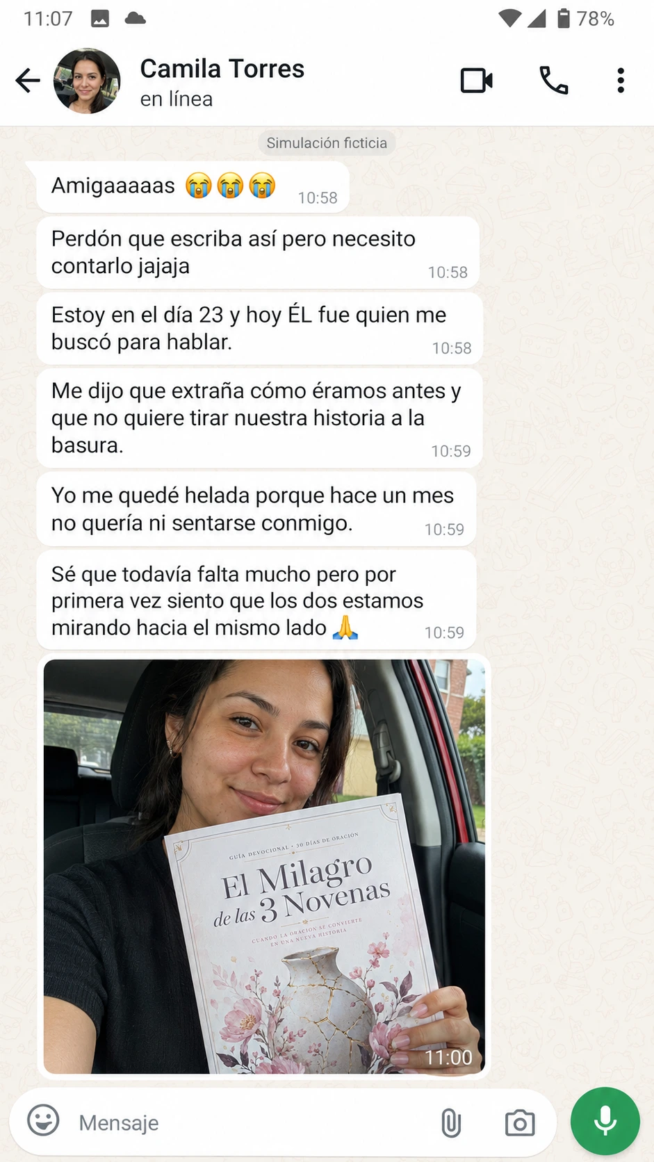 Testimonio de una usuaria del propósito